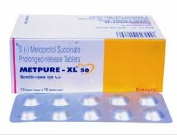 Metpure - Metoprolol 25 mg, 50 mg, 100 mg Succinate Tablet 